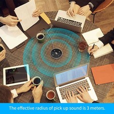 Desktop USB Conference Speakerphone Microphone Built-in Speaker 360° Omnidi BZBO picture