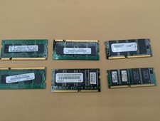 Lot 6 Vintage Laptop SO-DIMM RAM DDR2 512MB SDRAM 128MB IBM Samsung - RD92 picture