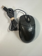 Rare GE Dual Scroll Optical Computer Mouse HO97769 Two Scroll Wheels USB - Works picture