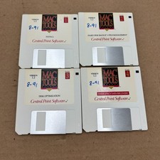 Central Point Mac Tools Deluxe Software V.1.2 1991 Data Recovery etc 4 Discs picture