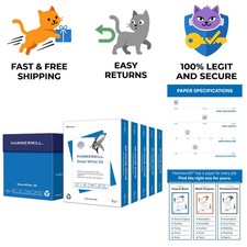 Sustainable Great White 8.5x11 Printer Paper – 92 Bright, 2500 Sheets Pack picture