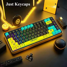 Cyberpunk 129 Key PBT Keycap Set Cherry Profile Translucent Gaming Keycaps NEW picture