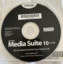 CyberLink PC DVD Media Suite 10 OEM Multimedia Software Disc picture