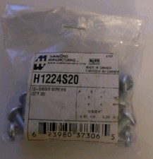 12-24 ZINC RACK SCREWS WITH PILOT POINT, 20 PACK, HAMMOND MFG - H1224S20 picture