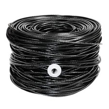 CAT6 1000FT 550MHz Riser UTP NETWORK ETHERNET CABLE BULK WIRE 23 AWG LAN Black picture