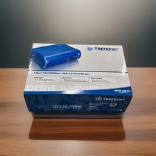 TRENDNET  10/100 MBPS 1-PORT PRINT SERVER TE100-P1U USB 2.0 High SPEED BRAND NEW picture