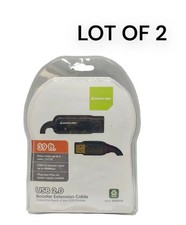 LOT OF 2 IOGEAR GUE2118 39ft. USB 2 Booster Extension Daisy Chain Plug and Play picture