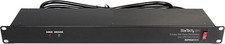 StarTech.com 8 Outlet Horizontal 1U Rack Mount PDU 8 Outlets | 15A, Black  picture