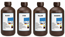 4 x 1,000ml COMPATIBLE Epson LED Curable UV Ink  L800 i3200 DX5 XP600 C-Y-M-K picture