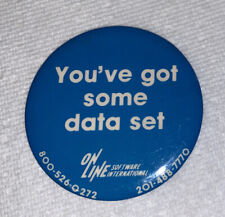 Vintage Software Pin On-Line Software International “You’ve Got Some Data Set” picture