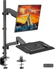 Sit Stand Monitor Desk Mount Keyboard Tray PUTORSEN 17-32in #R05 picture