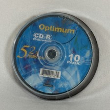 10 Pack Optimum CD-R - CD Recordable 52 x 700 MB 80 Min - Brand New & Sealed picture