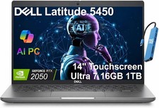 Dell Upgraded Latitude 5450 14 inFHD AI Core Ultra 7 165H 1TB SSD 16GB RAM picture