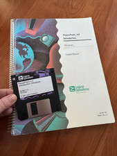 VINTAGE 1994 PowerPoint 4.0 Introduction Student Manual w/Original 3.5
