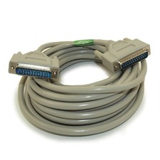 25ft Serial DB25 Male to Male Cable RS232 Straight-Thru DB25/DB25 M/M picture