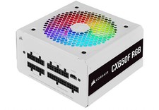Corsair CX650F White RGB 650 Watt 80 Plus Bronze Fully Modular PSU - PSU Only picture
