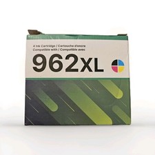 EZ Ink 962XL Ink Cartridge 4-Pack for HP Printers CMYK Exp 09/28/2028 picture
