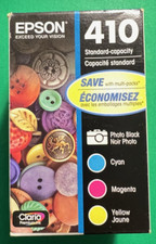 Genuine Epson 410 Ink Cartridge B/C/M/Y-OEM For Epson XP830 640 630 Printer-4PK picture