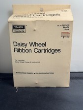 3 Radio Shack Tandy Daisy Wheel Ribbon Cartridges 26-1419 Black In Box picture