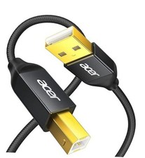 acer Printer Cable 10ft, USB A to USB B Cable, High Speed Nylon Scanner 10 FT picture