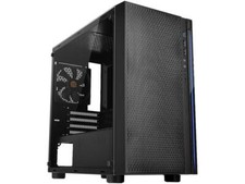 Thermaltake Versa H18 Tempered Glass Black SPCC Micro ATX Gaming Computer Case C picture