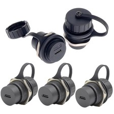 5PCS USB 3.1 Type C Panel Mount Waterproof Connector | 24 Pin Female Adapter Set picture