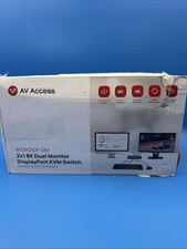 AV Access KVM Switch 2 Computers 2 Monitors DisplayPort 8K@60Hz 4K@165hz/144h... picture