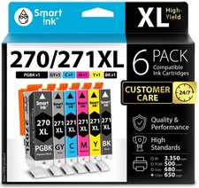 Smart Ink Compatible 6 Pack, PGBK, Black, Cyan, Magenta, Yellow, Gray picture