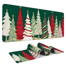 ANNA QUEEN Extended Gaming Mouse Pad Christmas Tree Green 31.5x11.8 picture