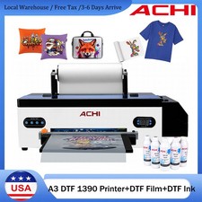 ACHI A3 DTF Printer With White Ink Circulating Epson 1390 Head T-Shirt Printer picture