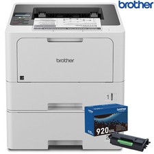 Brother Business Monochrome Laser Printer with Dual Paper Trays + Toner Black picture