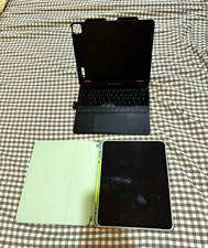 Apple iPad Pro Tablet Space Gray Bundle w/ Keyboard Case & Green Tri-Fold Cover picture