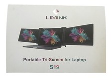 LIMINK PORTABLE  TRI-SCREEN FOR LAPTOP  Model S19 New Open Box picture