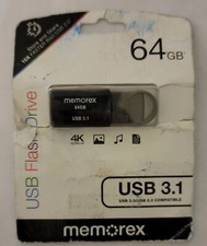Memorex 64GB USB-3.1 4K Ultra HD USB Flash Drive Black picture