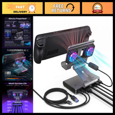 6-in-1 Gaming Dock with Cooling Fan, RGB Light, 4K HDMI, Gigabit Ethernet, 100W picture