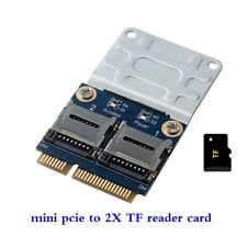 Mini PCI-E PCIE Memory Card Adapter PCI-E to Dual TF SDHC SDXC Reader Converter picture