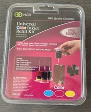 NCR Universal TRI Color Inkjet Refill Kit With Cleaning Solution New picture