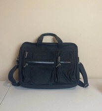 Tumi 26141D4 Alpha Black Expandable Organizer Nylon Laptop Briefcase. picture