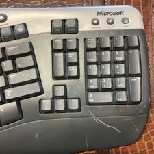 Keyboard, Microsoft Wireless Natural Ergonomic Multimedia WBR0178 Black/Silver picture