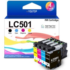 LC501 LC501XL Ink Cartridges Color Set LC501xlBK LC501xlC LC501xlM LC501xlY S... picture