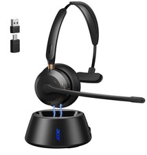 Wireless Headset with Mic for Work,Bluetooth Headset for Calls & Meetings picture