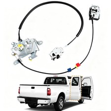 Rear Right Passenger Side Extended Cab Door Lock Latch with Cable Compatible wit picture