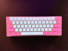 Clix Cotton Candy Wired Keyboard 60% Kailh Silver Speed Switches picture