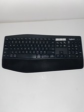 Logitech K850 Wireless Bluetooth PC Keyboard Black NO Unifying Reciever BT Works picture