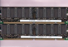 64MB 2x32MB PC-66 Texas Instruments TM4SR64EPU-12A TI Memory Kit PC66 3.3V SDRAM picture
