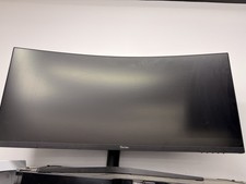 Prechen Curved Screen Display LED Computer Monitor Black Modern Sleek Design picture
