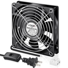 WDERAIR Small 120mm x 25mm EC 4 Inch Brushless Cooling Fan with AC Plug 110V ... picture