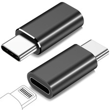 USB-to-USB Adapter 2 Pack Black Fast Charging Data Connector picture