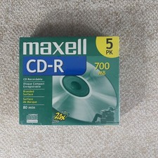 New MAXELL CD-Recordable 700MB/80 Min/1X to 16X/10 PK  picture