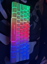 *UBER RARE* Bugha Limited Edition gold RGB Gaming 60% Keyboard picture